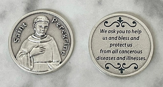 St. Peregrine Pocket Coin – A Token of Healing and Hope