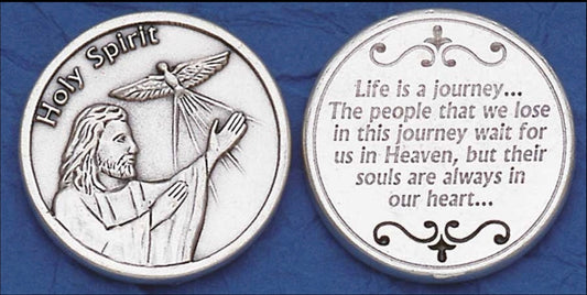 Holy Spirit, Loss of a Loved One Italian Pocket Coin