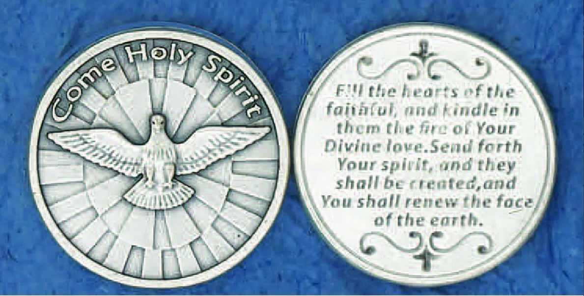 Come Holy Spirit, Fill The Hearts of The Faithful - Italian Pocket Coin