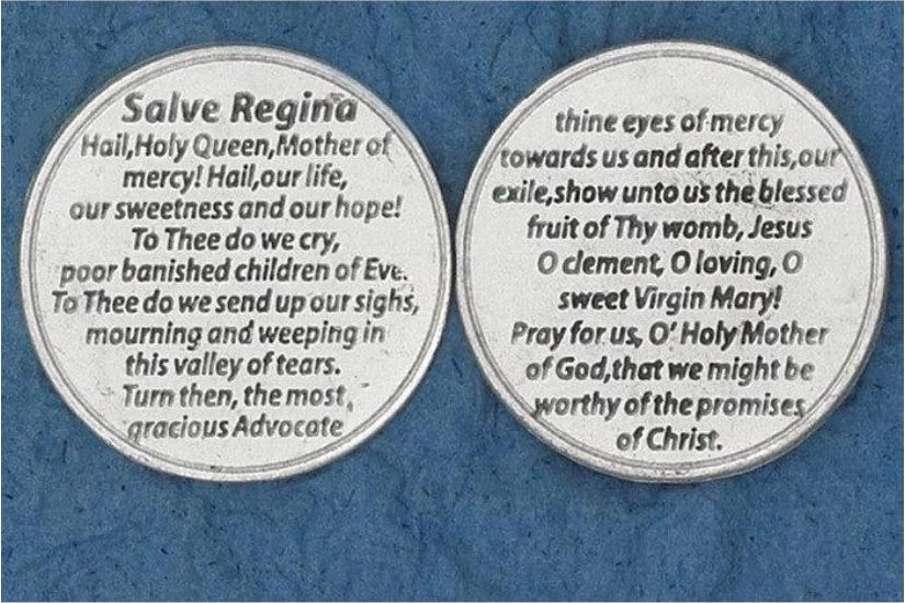 Salve Regina Italian Pocket Coin