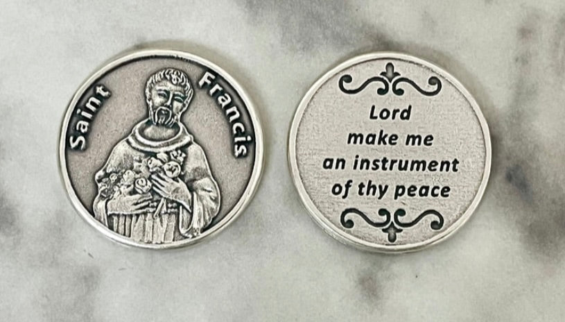 St. Francis Pocket Coin – A Symbol of Peace and Humility