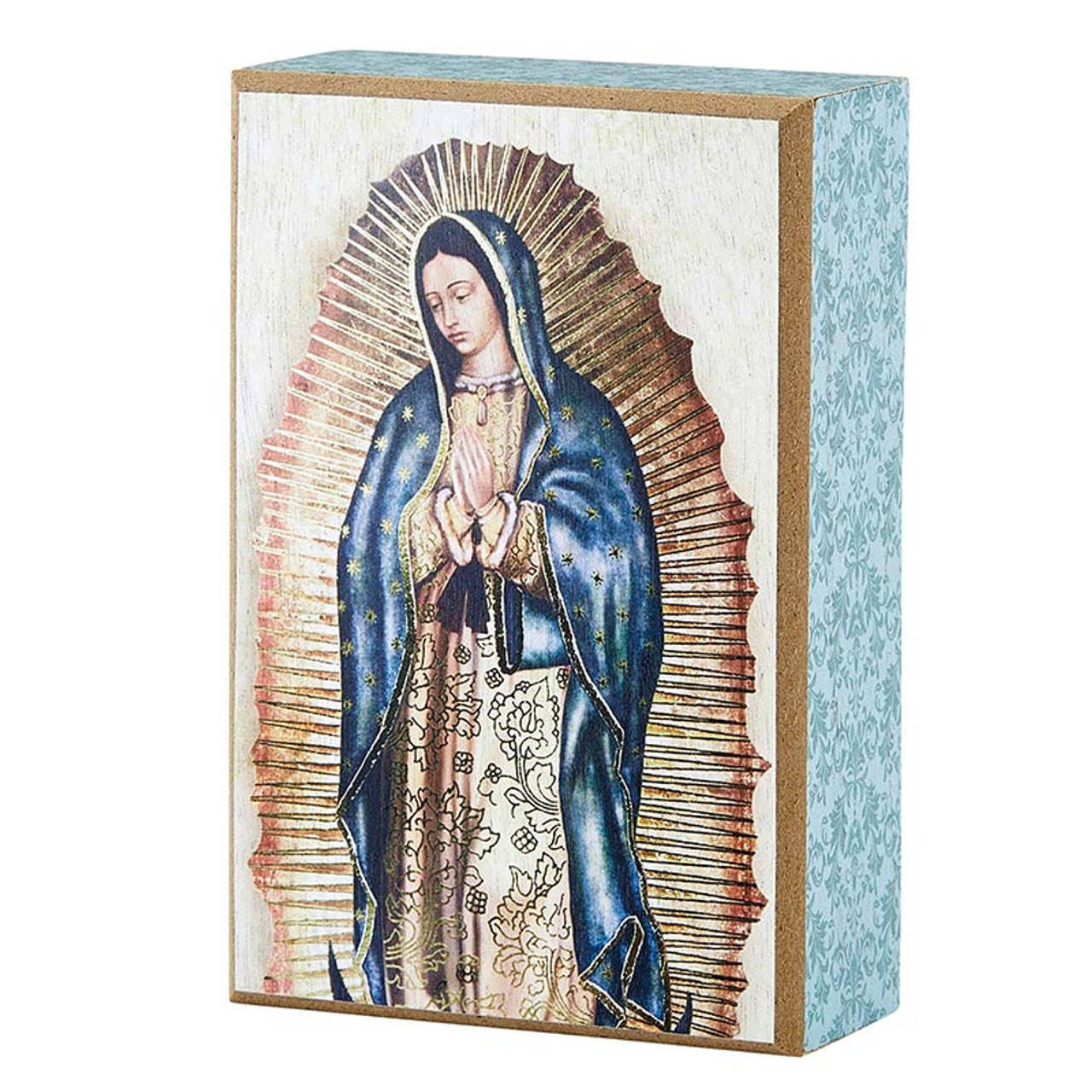 Our Lady of Guadalupe Box Sign - 6 inches tall