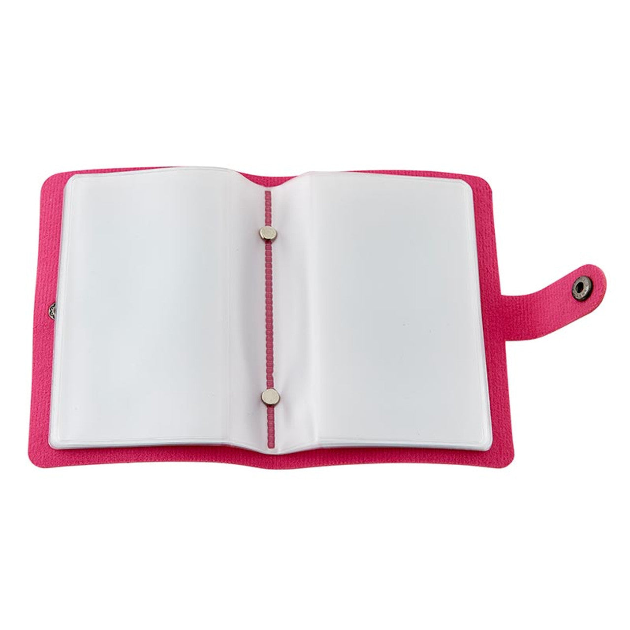 Holy Card Holder with Leather Cover (Pink)