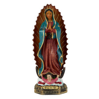 9-Inch Desktop Statue of Our Lady of Guadalupe – A Stunning Symbol of Faith