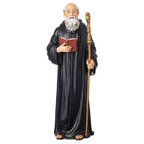 St. Benedict Figure Statue - 6 and 1/2 inches tall