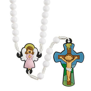 Tiny Devotions Praying Girl Angel Rosary