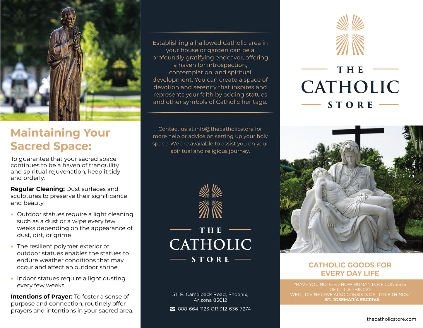 Create an Authentic Catholic Sacred Space in Your Home or Office - Call (312) 636-7274 For An Appointment