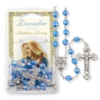 December Zircon Birthstone Rosary