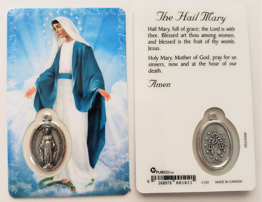 Our Lady of Grace Prayer Card