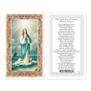 Our Lady Star of the Sea Prayer Card