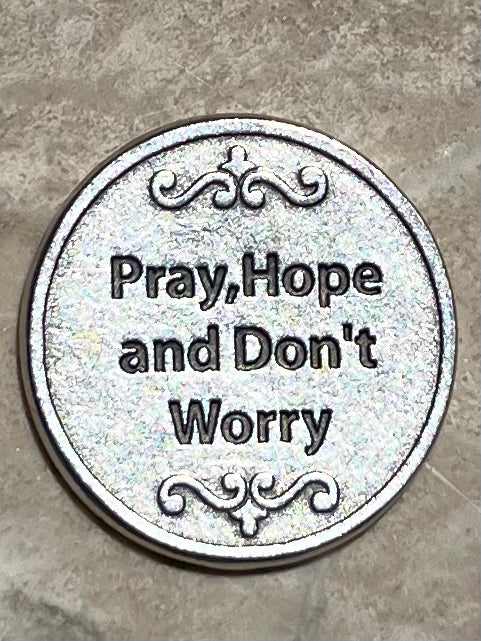 St. Padre Pio of Pietrelcina Brown Enamel Background Pocket Coin