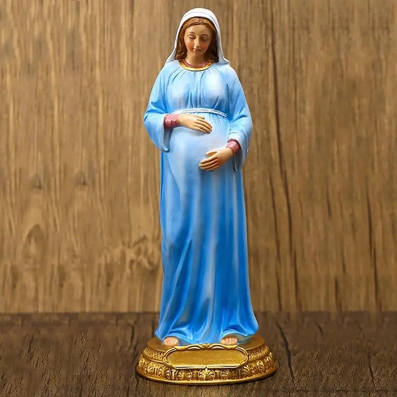 Pregnant Mary Statue - 9 inches tall