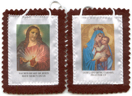 Brown Wool Scapular