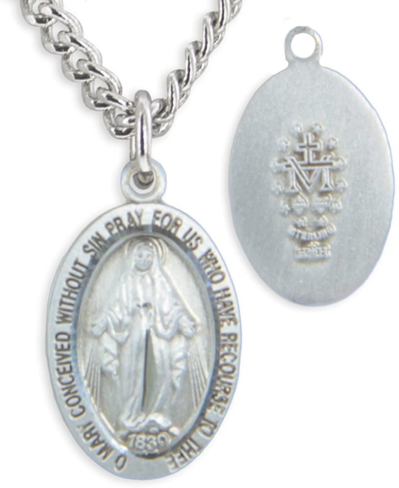 Miraculous Medal with 13" Chain for Kids
