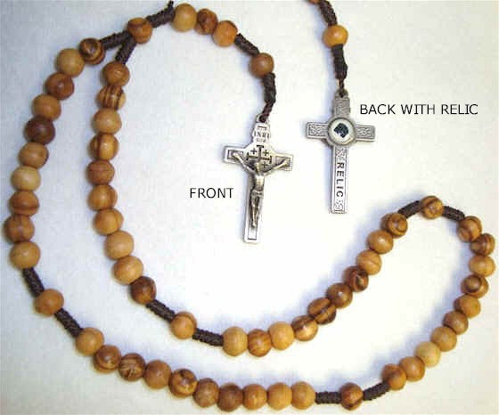 Jesus Relic Corded Rosary - Discount Catholic Store