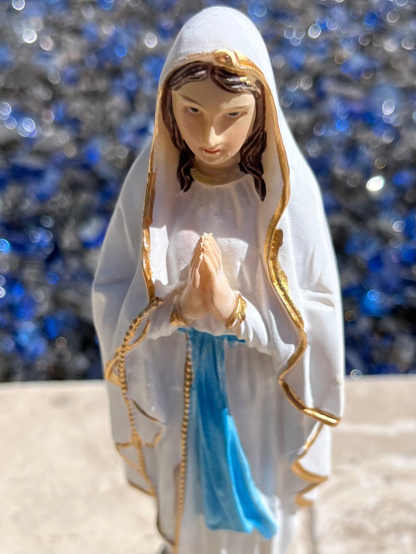 Our Lady of Lourdes statue - 8”